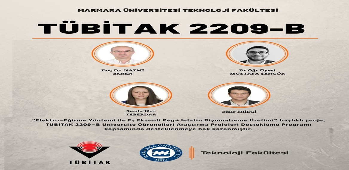 Bölüm Öğretim Üyelerimizin ve Öğrencilerimizin TÜBİTAK 2209-A ve TÜBİTAK 2209-B Başarıları